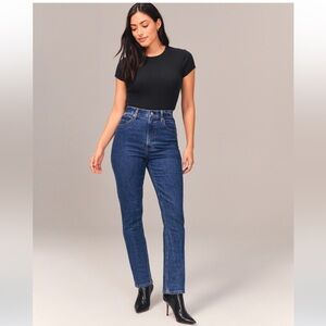 Abercrombie and fitch curve love ultra high rise 90s slim straight